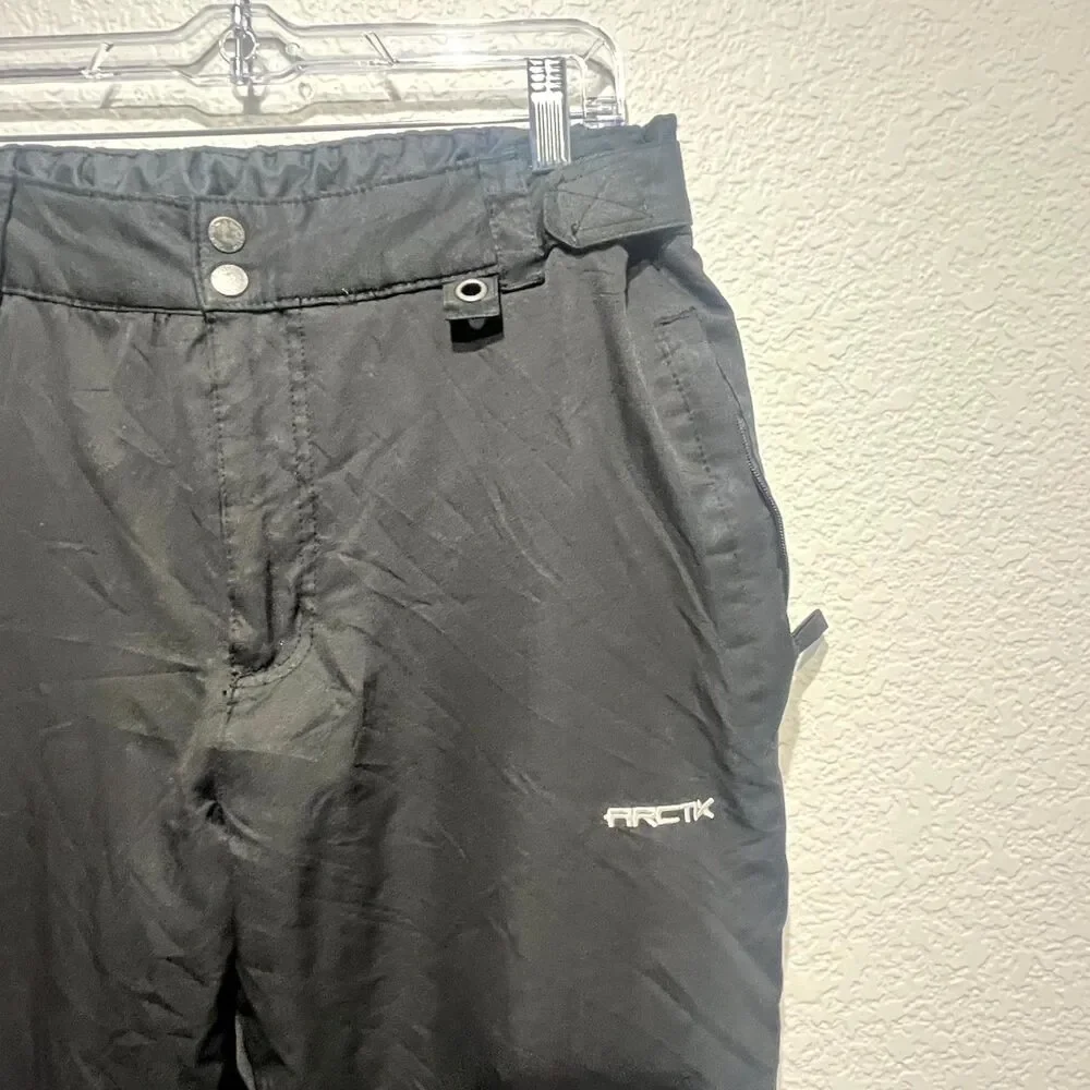 Arctix Insulated Snow Pants Men M Black Regular Fit Snowboarding Water Resistant - Picture 6 of 16